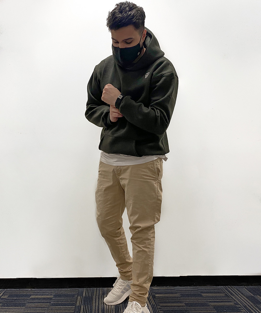 Buy TW Boxy Fit Hoodie Olive TINYxWRLD